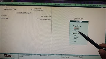 Alter Groups and Edit Group Data in Tally ERP 9 with GST - how to Alter groups , Accounting , Prime