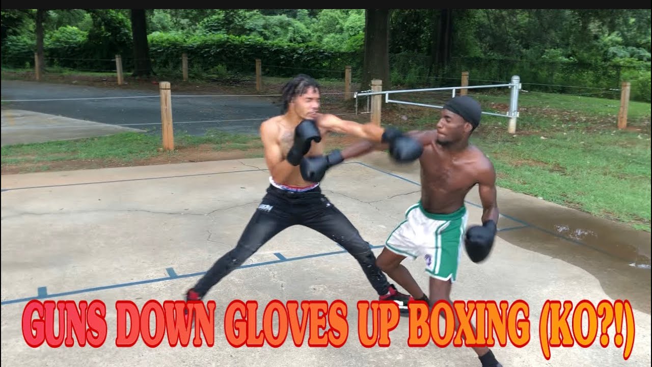 GUNS DOWN GLOVES UP BOXING Match 2 (KO?!) YouTube