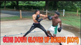 GUNS DOWN GLOVES UP BOXING: Match 2 (KO!)