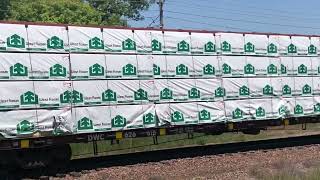 Up Northbound Local Train With A Horn Show And A Gp40 Leading