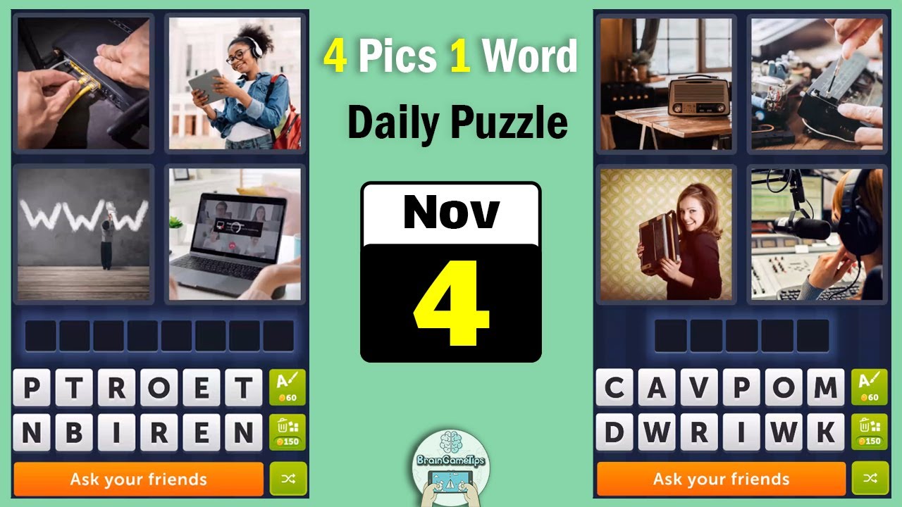 4 Pics 1 Word - November 4 2022 Daily Puzzle Answer