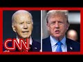 Hear how trump reacted to biden saying hes happy to debate him