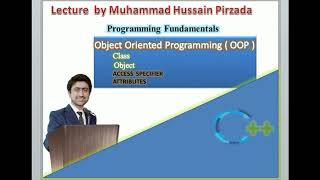 lecture on Object oriented Programming OOP in hindi urdu by Muhammad Hussain