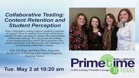 Collaborative Testing: Content Retention and Student Perception