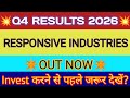 Responsive Industries Q4 Results 2026 🔴 Responsive Industries Results 🔴 Responsive Industries Share