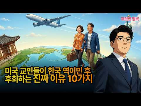 미국 교민들이 한국 역이민 후 후회하는 진짜 이유 10가지