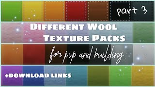 aesthetic wool textures packs [MCPE] | pvp & building | part 3 | sniffles screenshot 5
