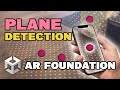 Plane detection in ar foundation  unity tutorial 2023