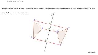 Cours 6ème - Chap 10 - Symétrie axiale