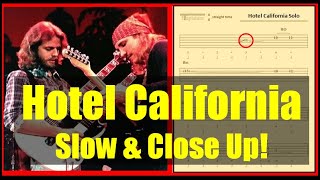 Hotel California Solo: Slow and Close Up Guitar Lesson