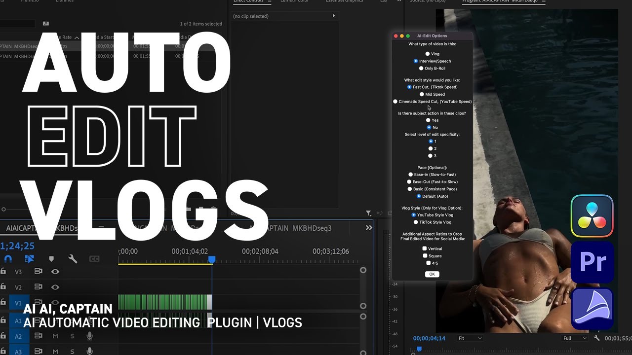 AI AI, CAPTAIN | Auto-Edit: Vlogs - YouTube