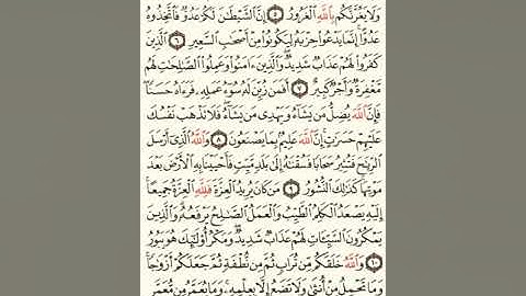 ماهر المعيقلي سورة فاطر مكتوبة صفحة 434 نصفها و صفحة 435 مصحف المدينة المنورة جودة عالية