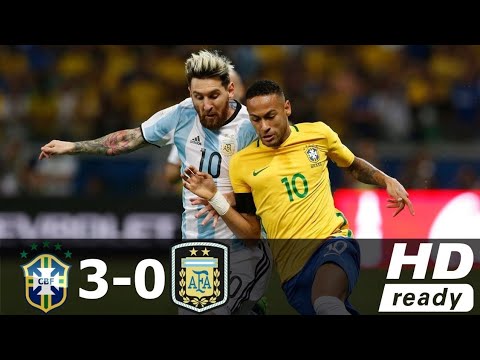 Full Match Brazil VS Argentina 2018 Fifa World Cup Qualifiers 