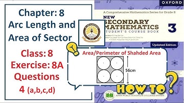 Exercise 8A Question 4– (Circles/Perimeters)  Complete solution – APS Math Class 8.