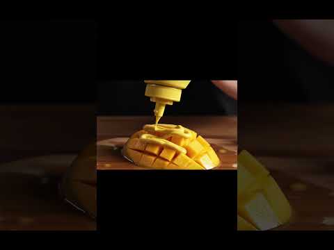 Pouring Mustard On A Mango Weird Combo Or Secret Hack Shorts Mustard Mango