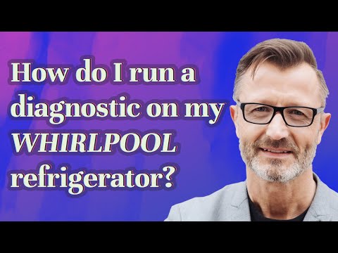 How do I run a diagnostic on my Whirlpool refrigerator?