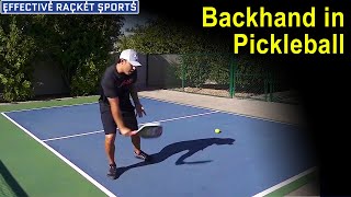 Backhand in Picklball by Daniel De La Rosa