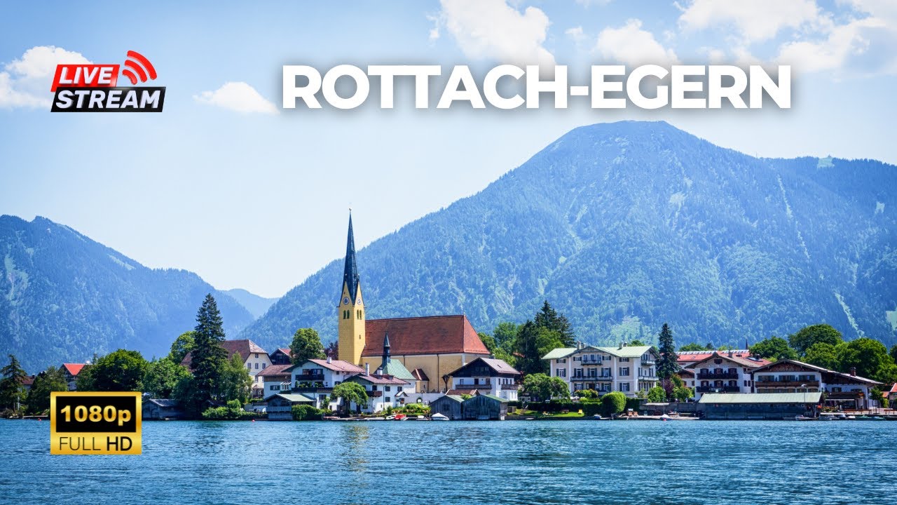 LIVE Afternoon Walk from Tegernsee to Rottach-Egern - Bavaria, Germany