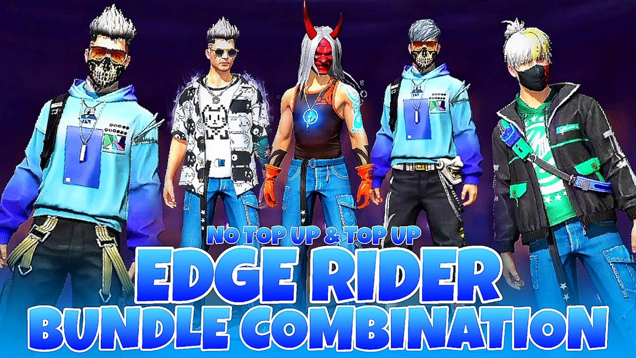 EDGE RIDER BUNDLE COMBINATION PART-2 || FREE FIRE HOLI EVENT || FREE ...