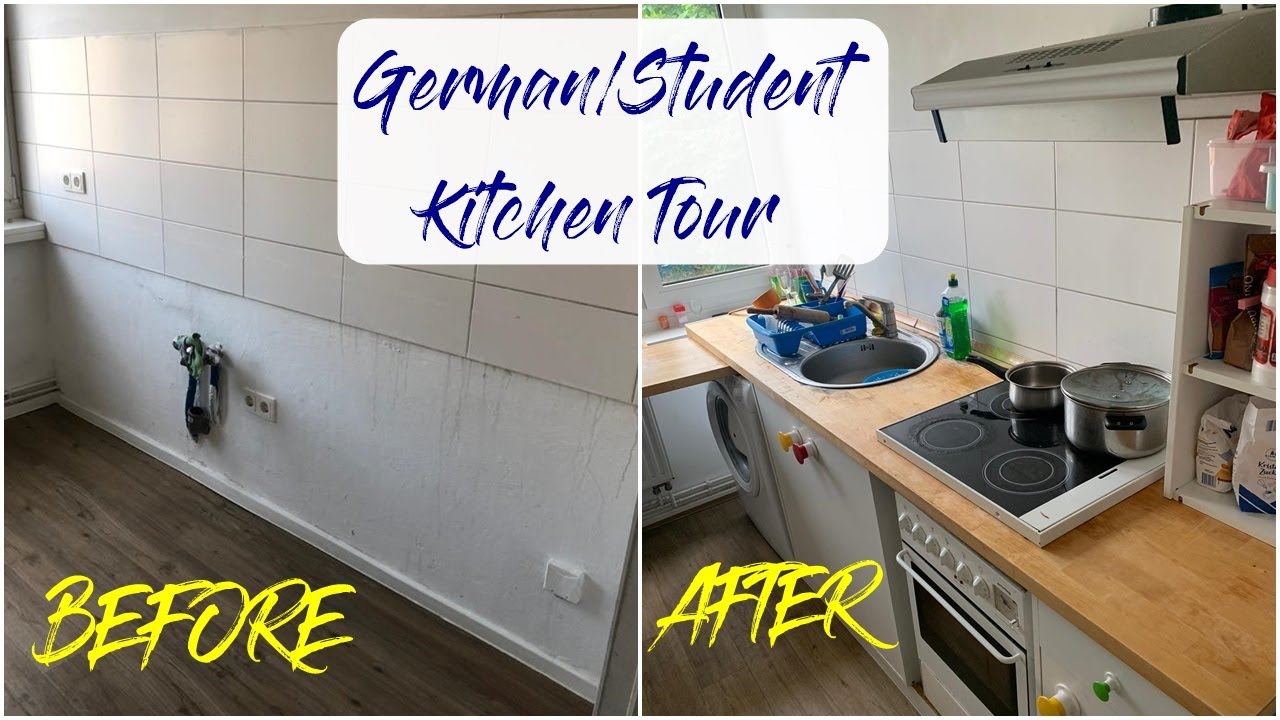 My German Student Kitchen Tour How to buy Cheap Kitchen in Germany