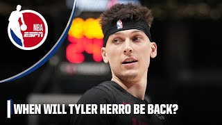 When will Tyler Herro be back for the Heat? 🤔 | The Lowe Post \& The Hoop Collective