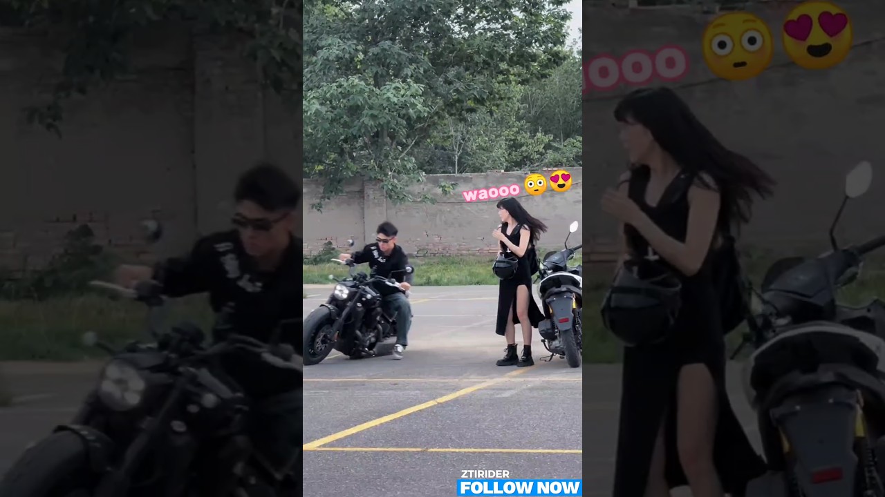 look her reaction 😍 guys show some love ❤️🏍️#race #ktm #racelover #ktmlover #bikergirl #sigma #fyp