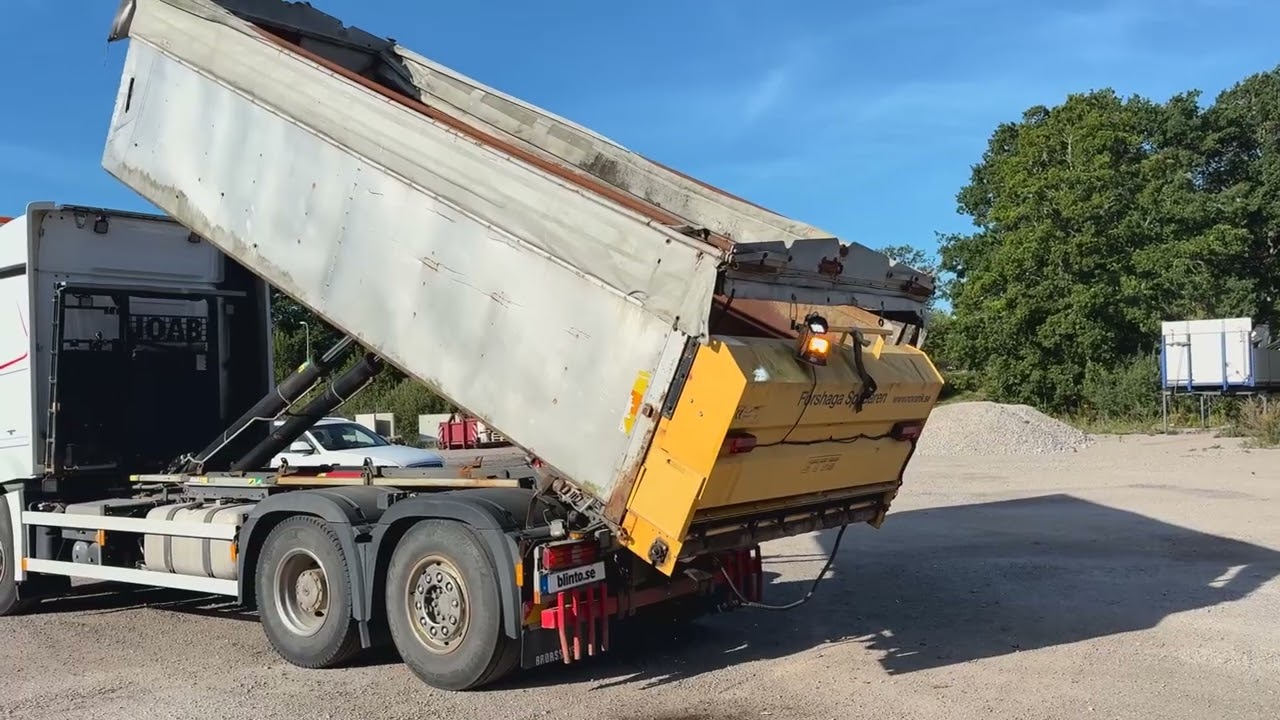 Sandspridare på schaktflak Forshaga Spridaren Typ 7