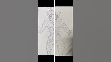 how to draw Goku ultra instinct