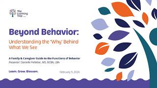 Beyond Behavior: Understanding the Why Behind What We See | February 2026 Webinar Wealth