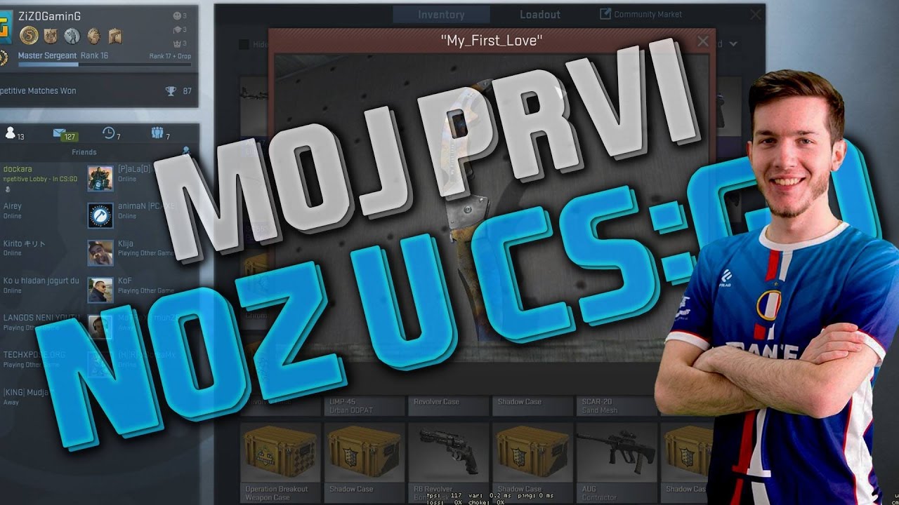 MOJ PRVI NOZ U CS:GO | OPENCSGO - YouTube