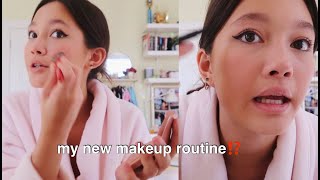 get ready with me (skincare, new makeup routine, shopping in soho)