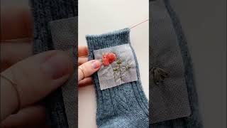 Embroidered socks ✨ full tutorial on my channel