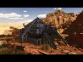  lets build modern tek base pyramid in ark survival ascended interior