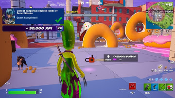 Fortnite - Collect Dangerous Objects Inside Of Donut Storms (Springfield Stories Quests)