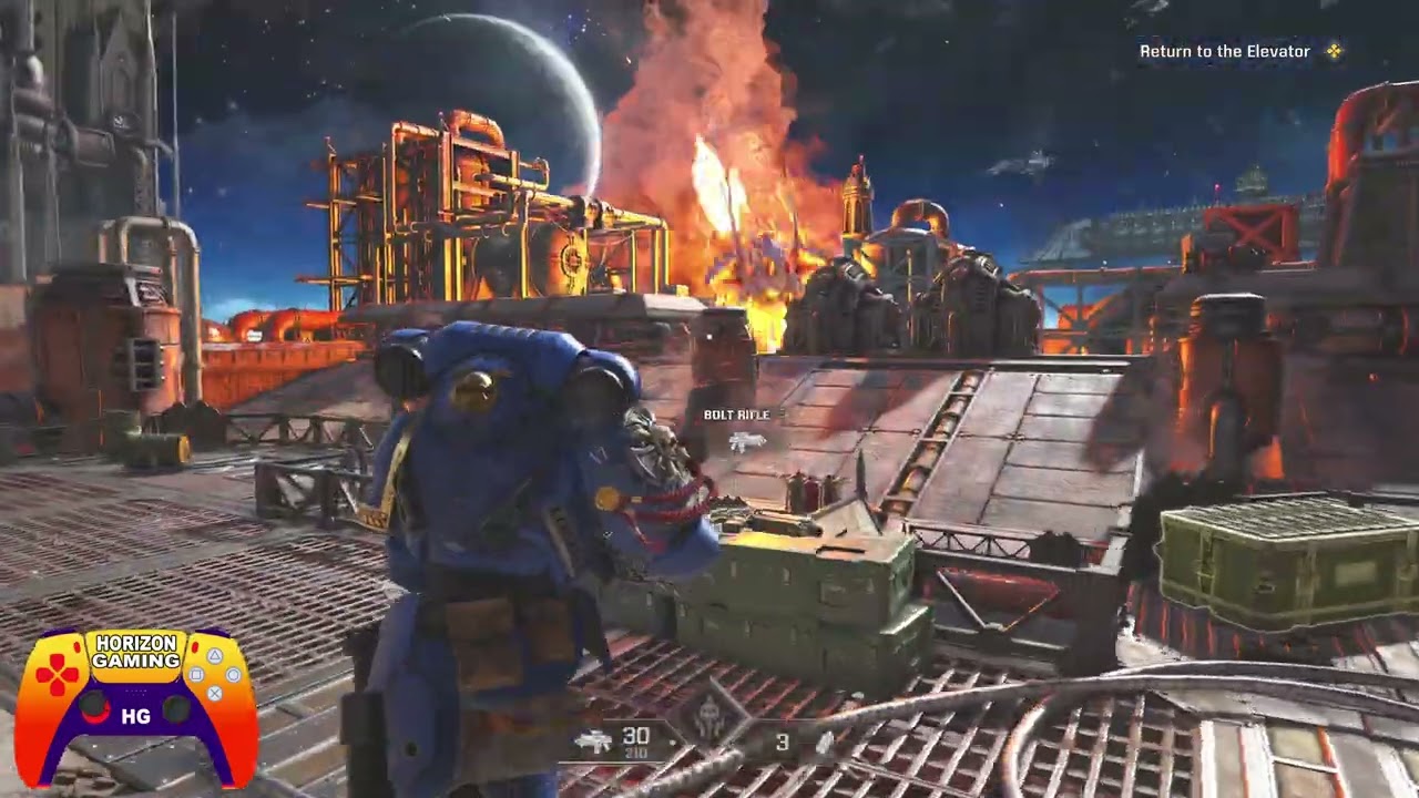 How to Finish Restore power to the elevator - Return to the elevator  - Warhammer 40K Space Marine 2