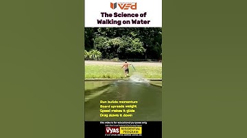 How He Glides on Water 🌊 | The Hidden Physics Trick! #physics #viral #science #shorts