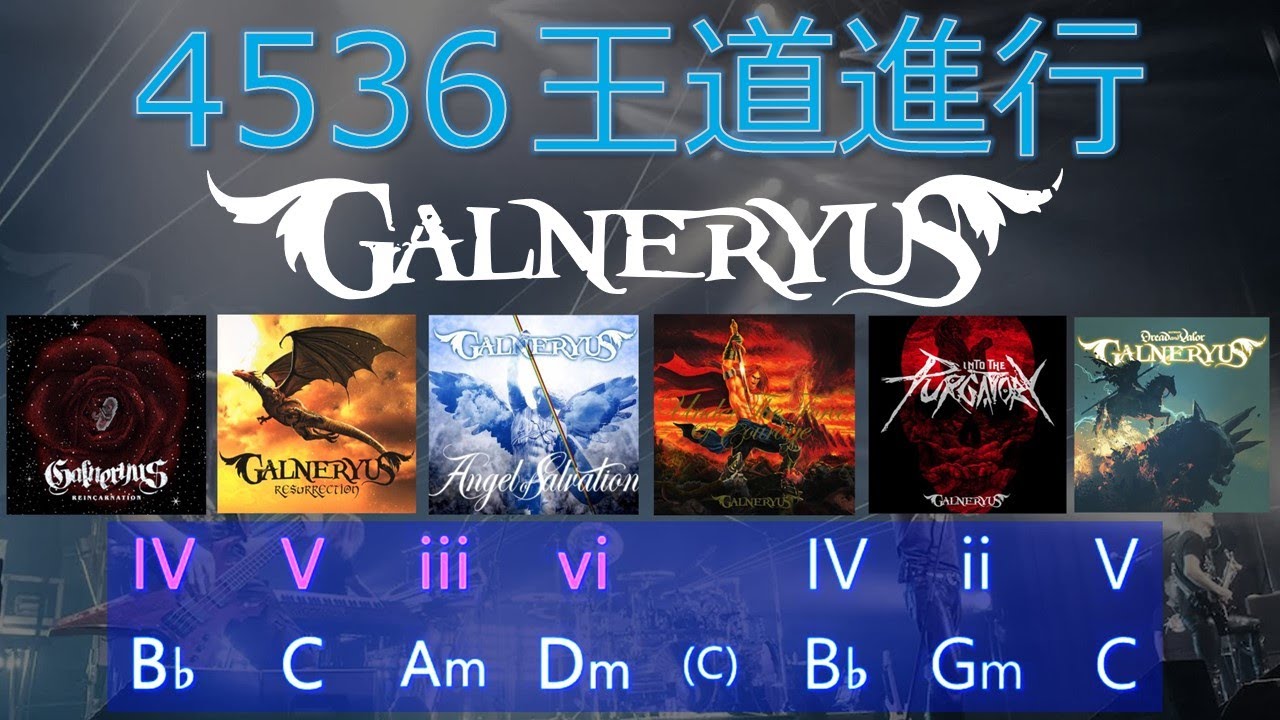 4536進行 (王道進行) in GALNERYUS / SYU (4536 Chord Progression