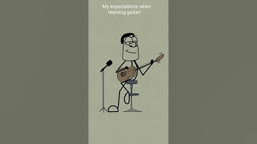 Thumbnail of My expectations when learning guitar! (4k memes)  #shorts