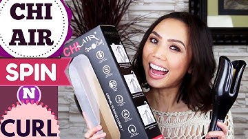 Chi Air Spin N Curl Demo, Review & Tutorial | Short and Medium Hair