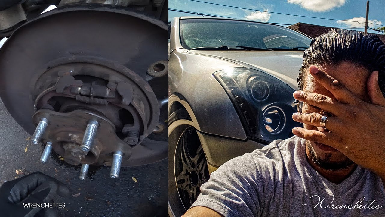 it was WORSE than i thought!! infiniti G35 Coupe Wheel Stud