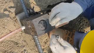 How to CAD weld Earthing bare cable to rebar Part-1