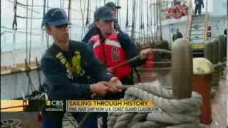 On board America's tall ship: USCGC EAGLE.