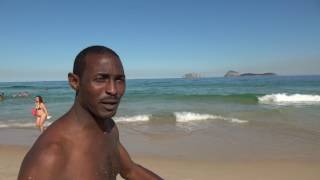 Bomani at Ipanema Beach in Rio de Janeiro - Brazil July 2017