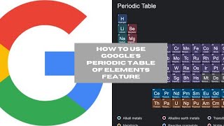 How to Use Google's Periodic Table AR Feature screenshot 2