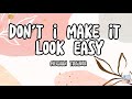 Don T I Make It Look Easy Lyrics Meghan Trainor PMmelody