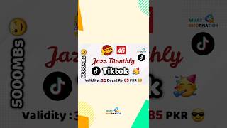 Jazz Monthly Tiktok Offer | Rs. 85 PKR | What Information