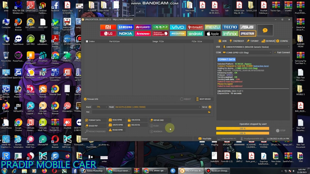 Itel a23 pro pattern and frp unlock tool