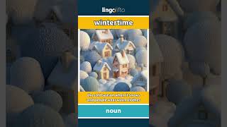 🇬🇧 Wintertime Meaning : Flash Card : Learn English Vocabulary