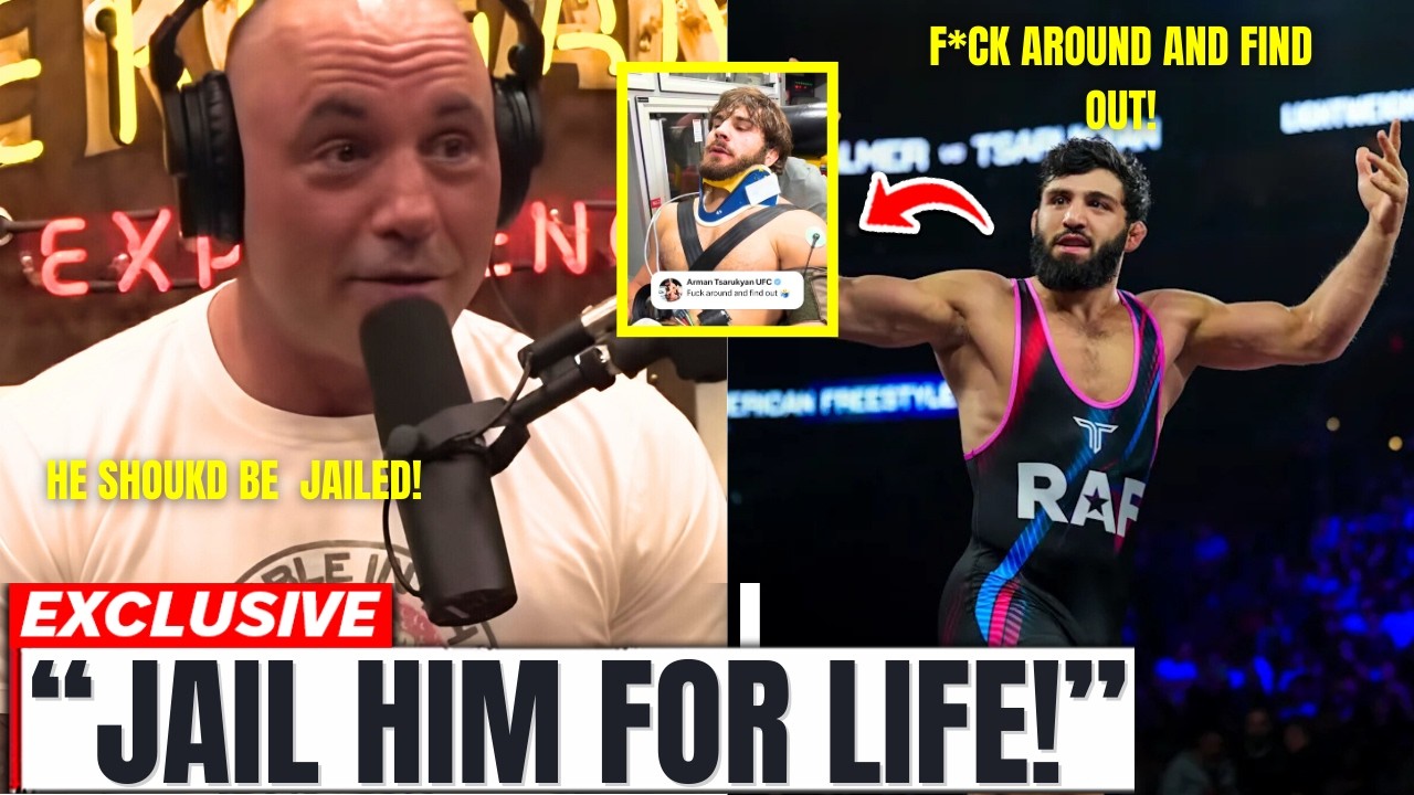 “JAIL HIM FOR LIFE!” Joe Rogan Sounds Off on Arman Tsarukyan vs. Georgio Poullas Chaos!