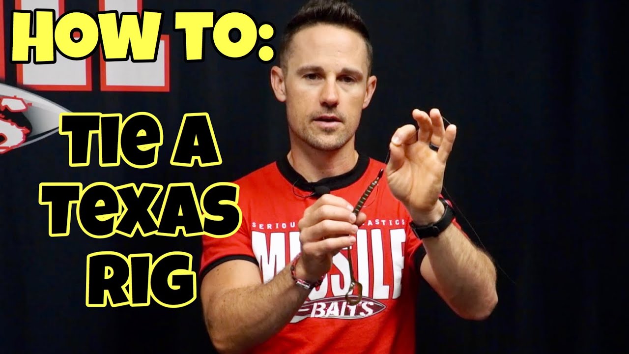 HOW TO TIE A TEXAS RIG for bass fishing YouTube